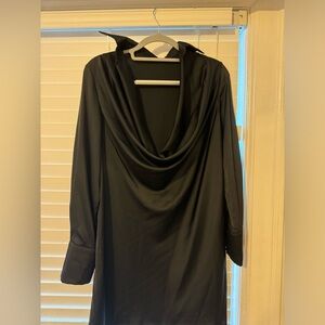 Black silk dress from Amazon